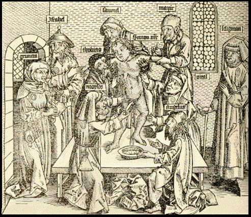 Murder of Simon of Trent, woodcut