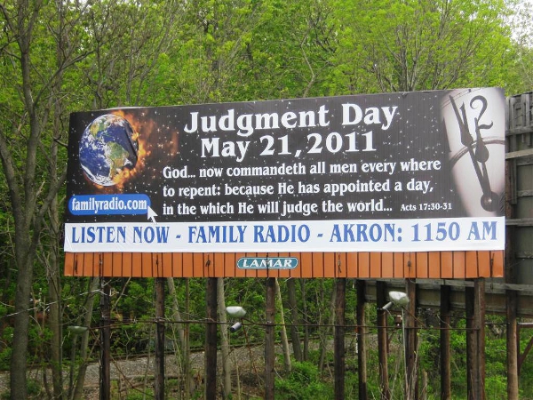 Harold Camping judgment day billboard