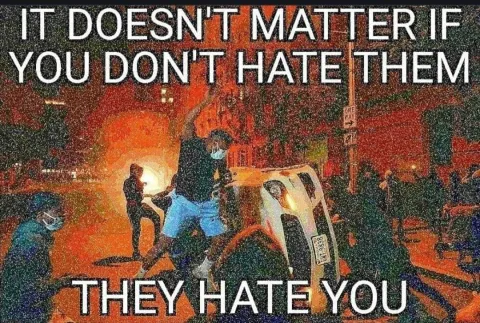 It doesn't matter if you don't hate them ... They hate you!