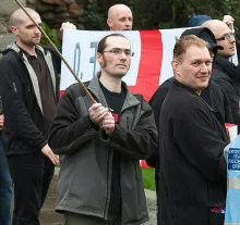 Sven Longshanks at a rally