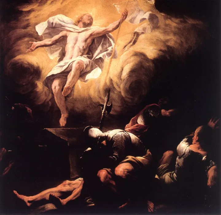 Luca Giordano, *Resurrection“, oil on canvas
