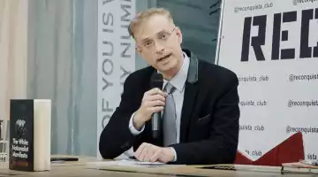 Greg Johnson speaking in Kiev, 2018